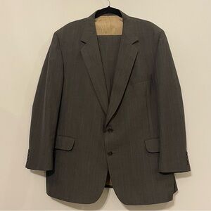 Vintage Garrison Park Men’s 2 Piece Suit Blazer and Pants - Gray Size 46R
